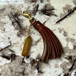 Fount Leather Tassel Charm